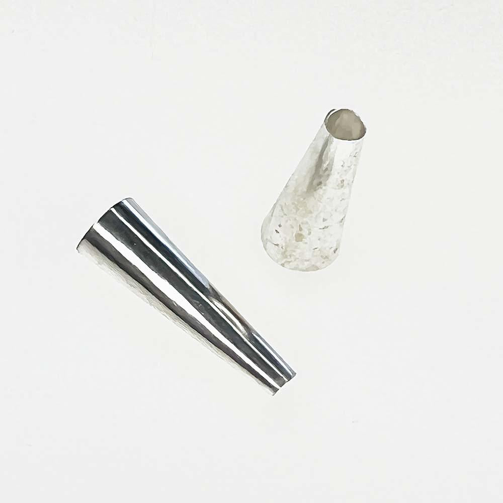 19X6MM Handformed Silver Plate Cone