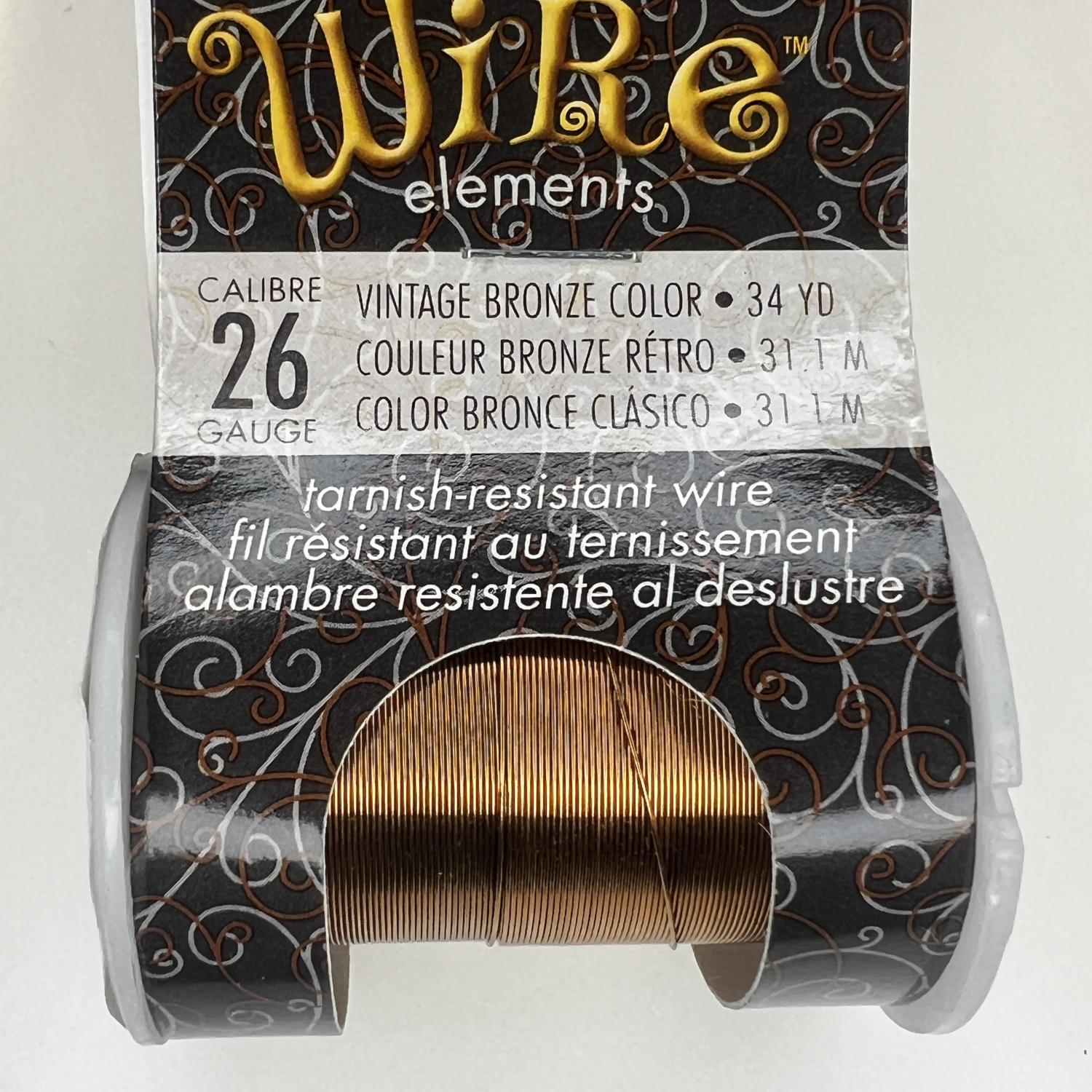 26 Gauge Vintage Bronze Tarnish Resistant Wire