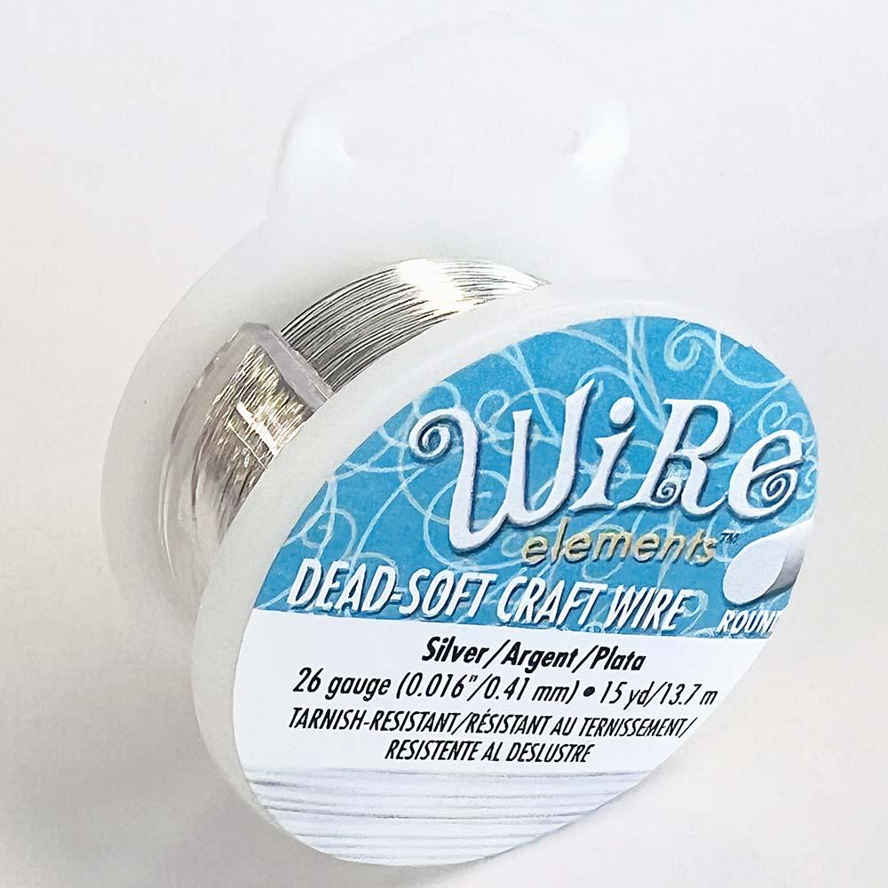 26 Guage Silver Non Tarnish Wire by The BeadSmith