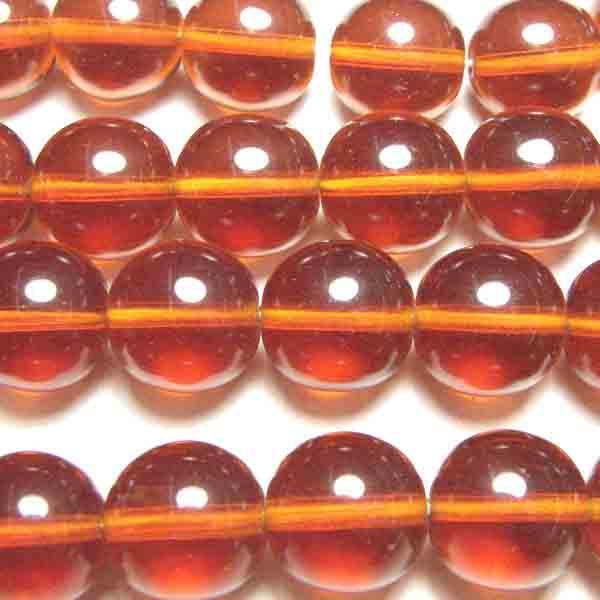 3MM Dark Topaz Round Druk Ball