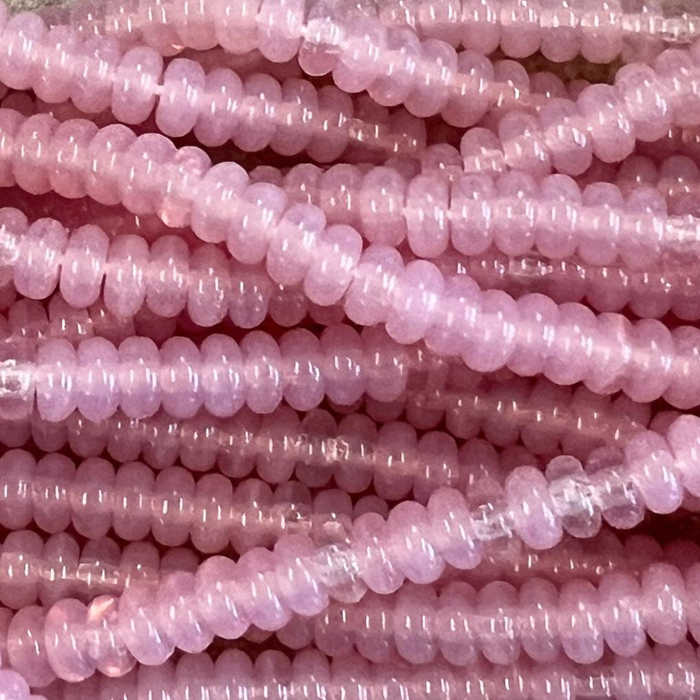 4x2MM Rose Opal Belly Rondelle