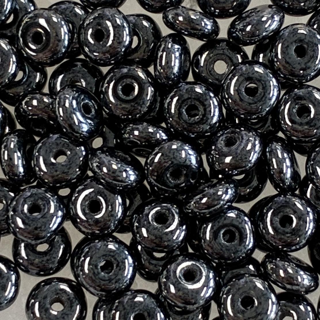 4x2MM Hematite Belly Rondelle