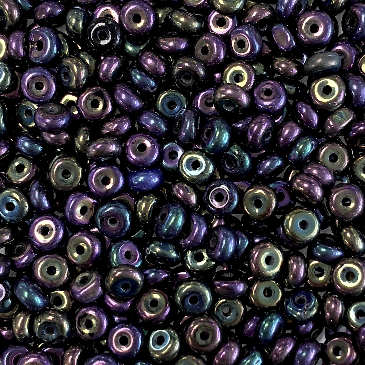 4x2mm Purple Iris Rondelle