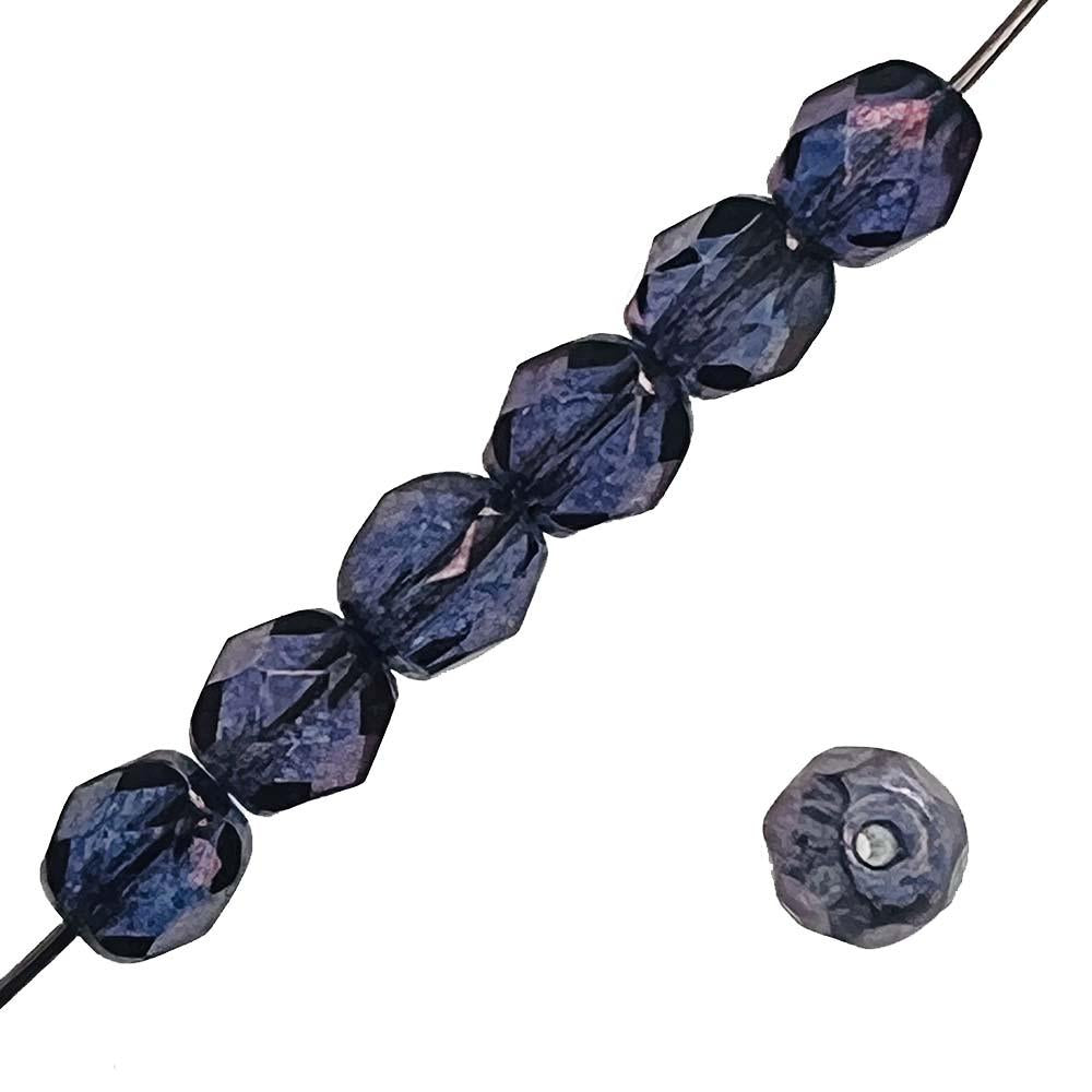 6MM Amethyst Lumi Fire Polish Ball