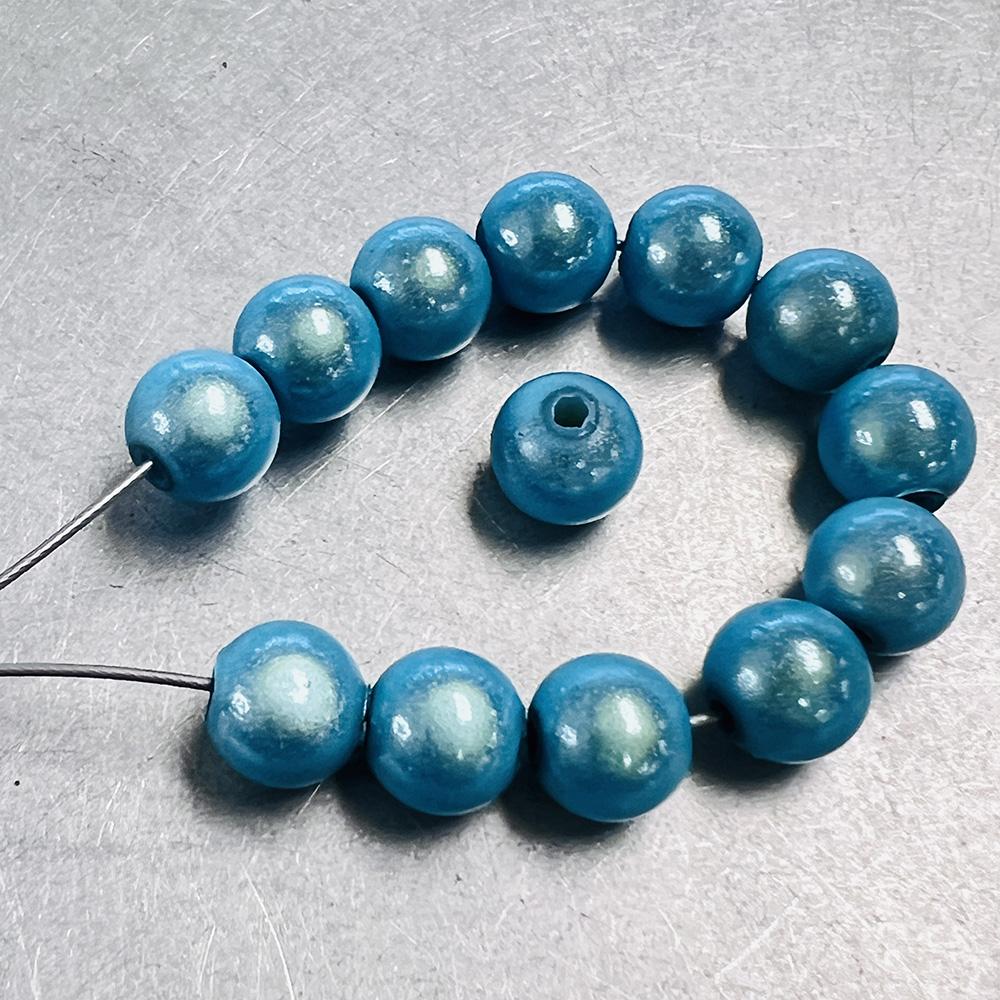 6MM Blue Turquoise Miracle Bead