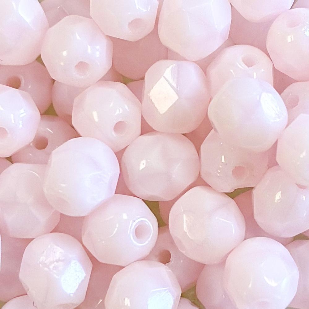 6MM Pale Pink Fire Polish Ball