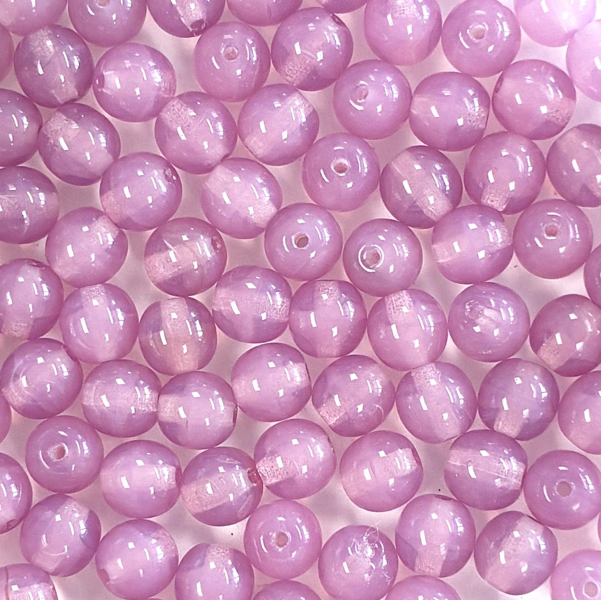 6MM Rose Opal Translucent Druk Ball