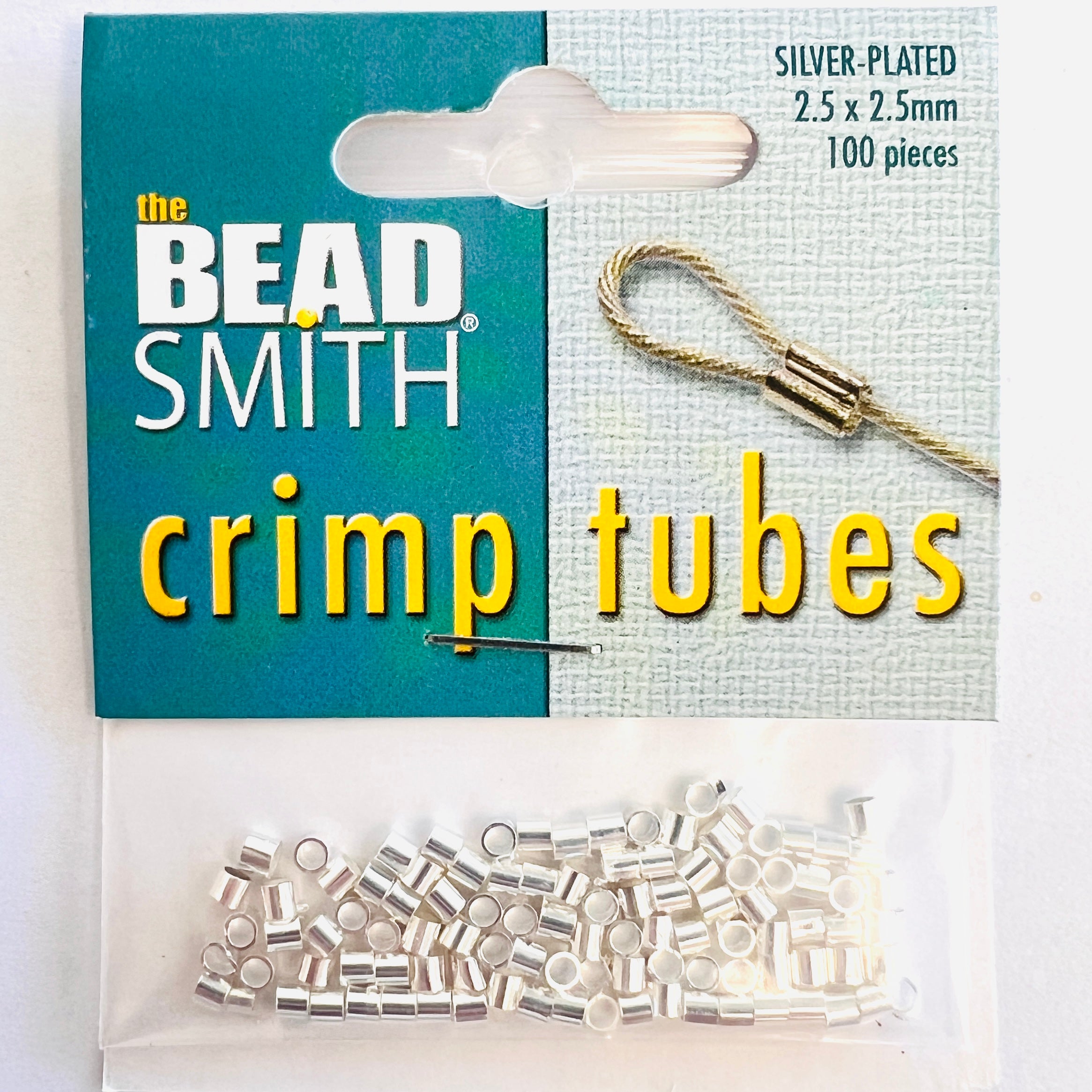 The Bead Smith Silver Plate 2.5MM Crimp Tube