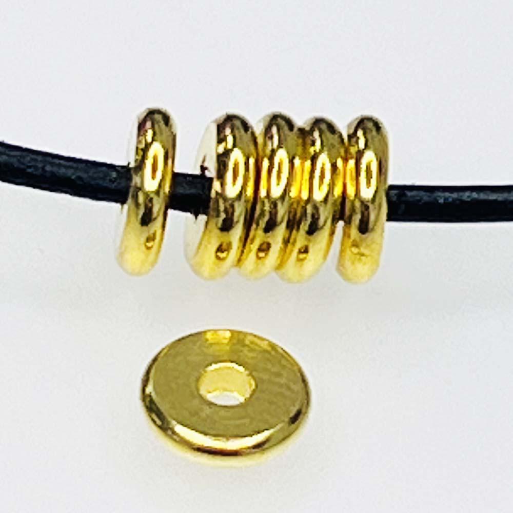 7x1.5MM Gold Plate Heishi Disk Spacer