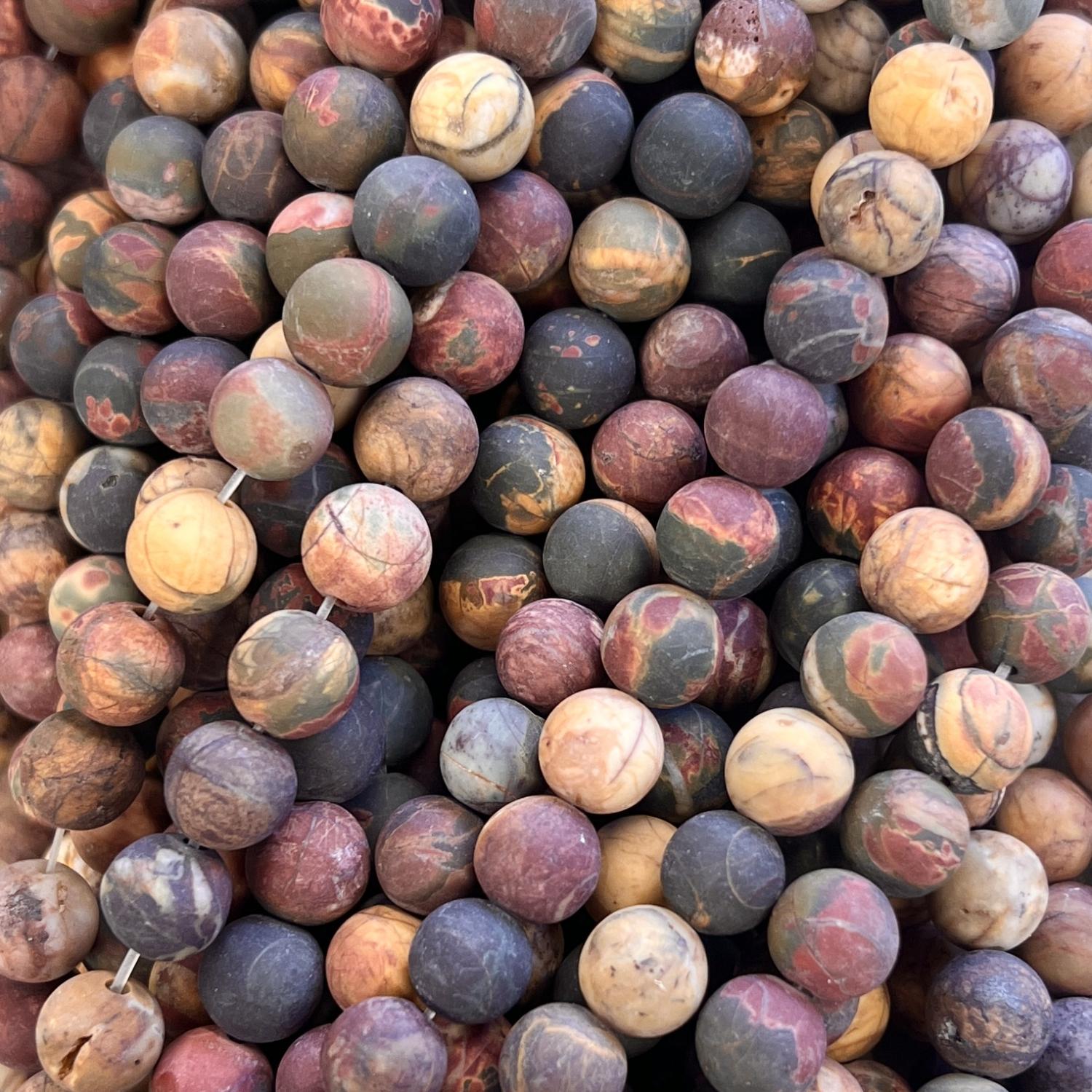 8MM Ball Red Creek Jasper