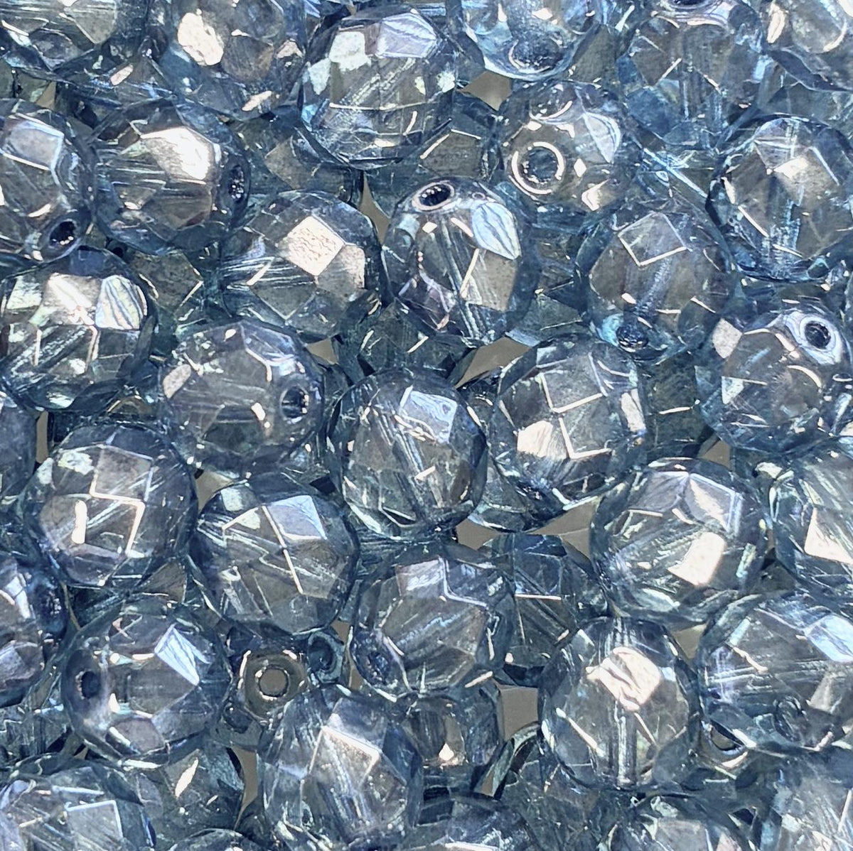 8MM Blue Lumi Fire Polish Ball
