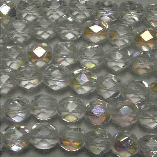 8MM Crystal AB Fire Polish Ball
