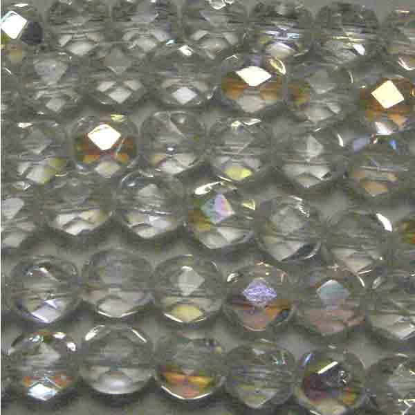 8MM Crystal AB Fire Polish Ball