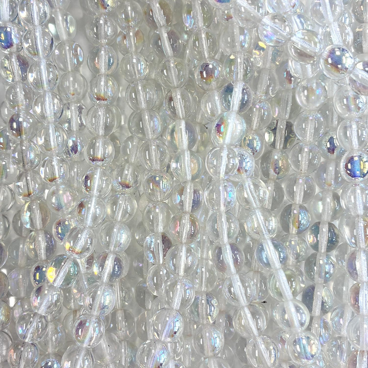 8MM Crystal AB Round Druk Ball