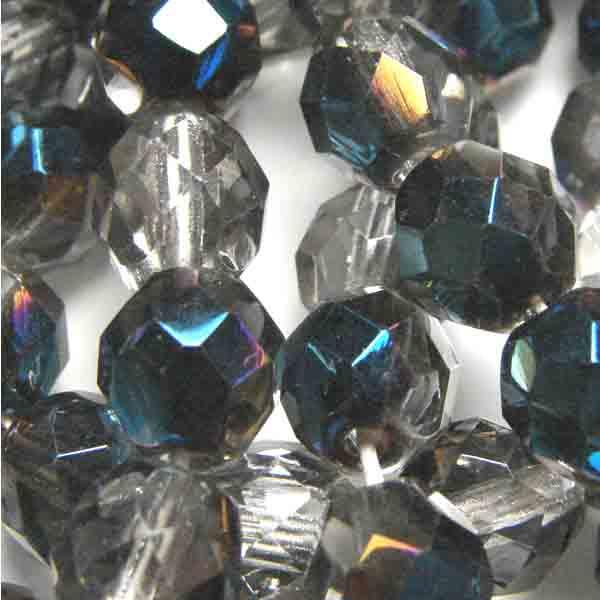 8MM Crystal With Azuro Fire Polish Ball