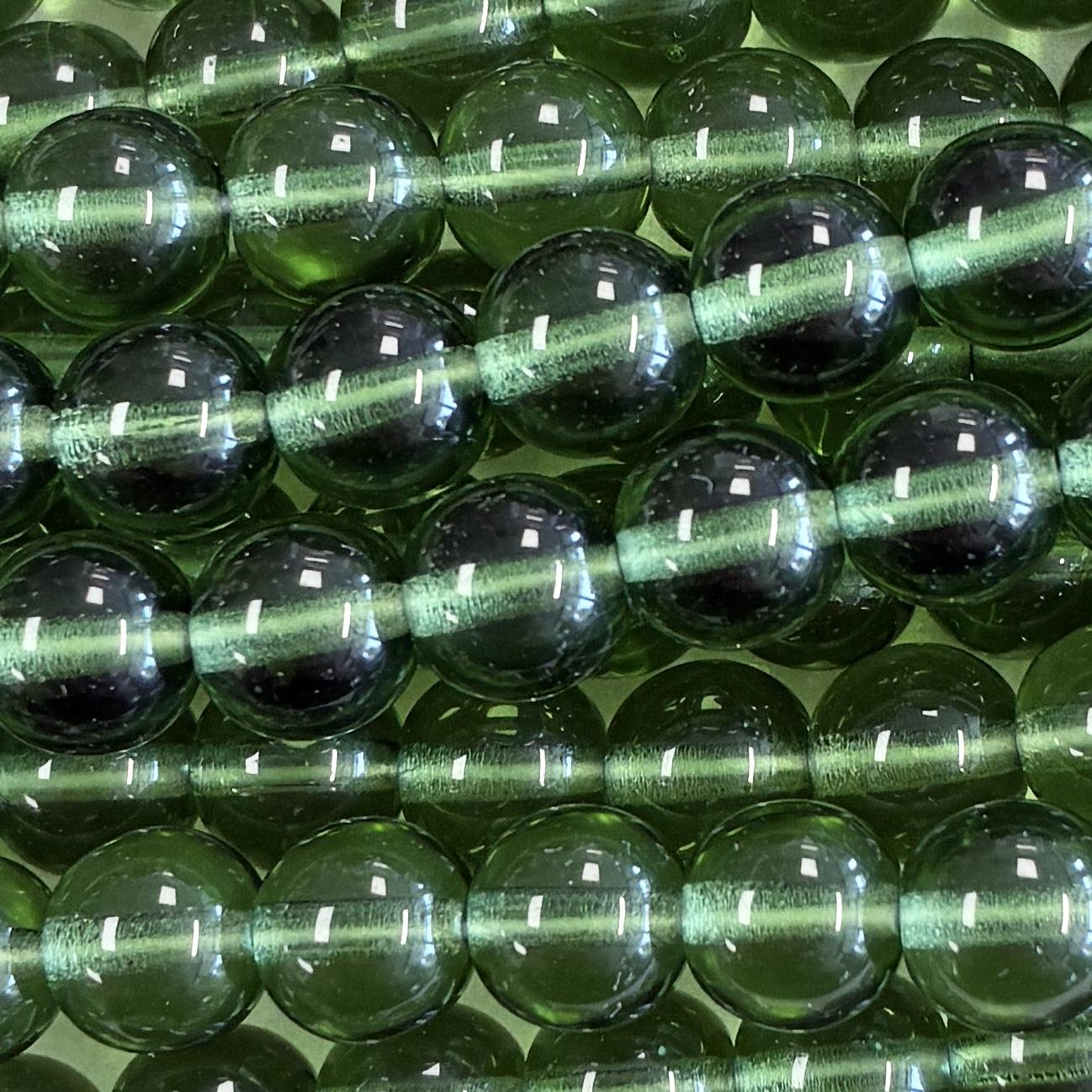 8MM Kelly Green Round Druk Ball