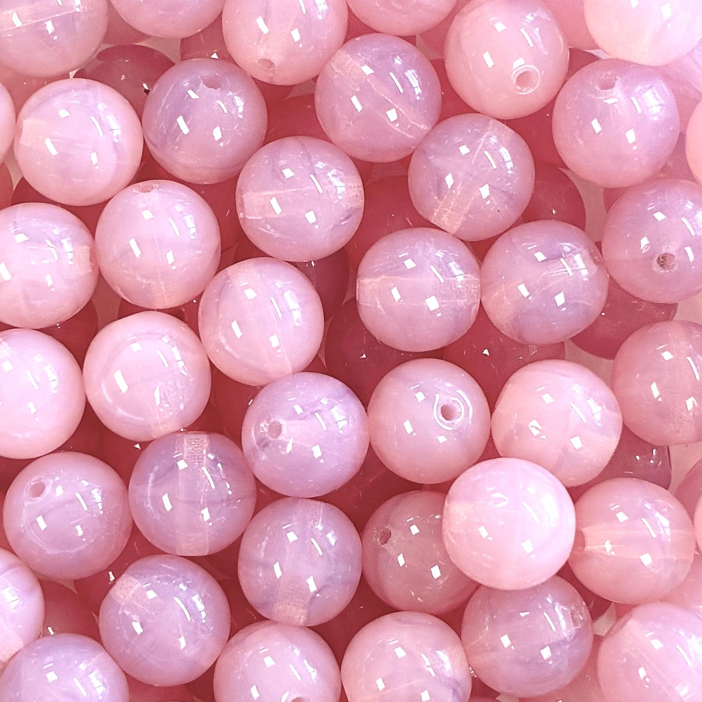 8MM Rose Opal Translucent Druk Ball