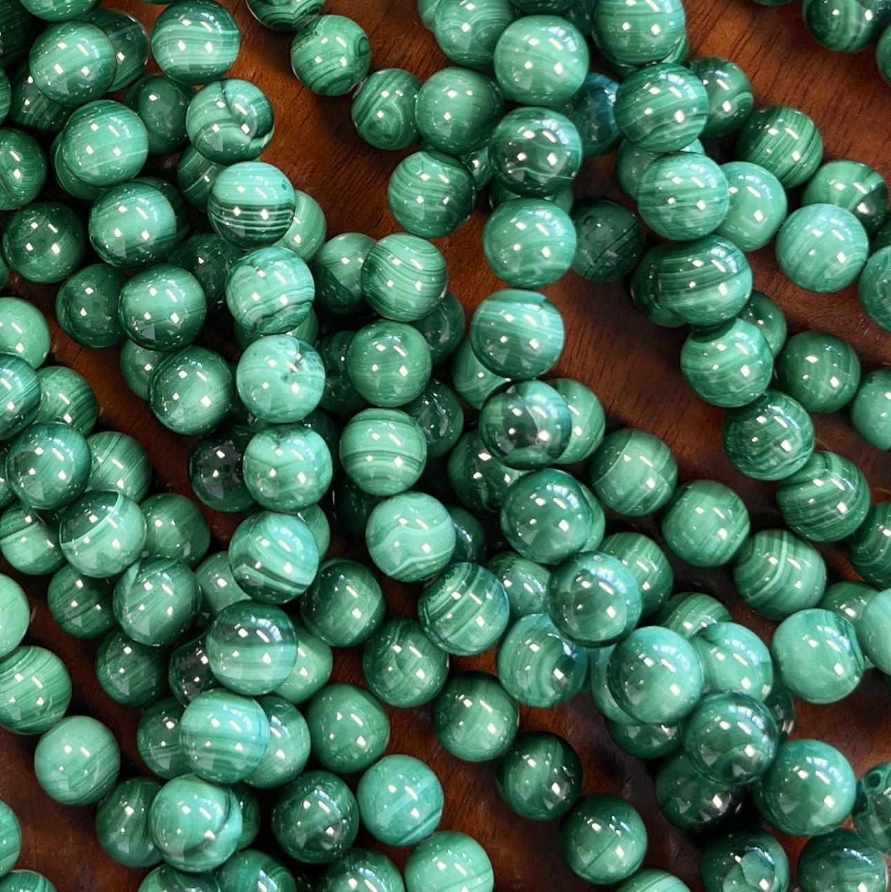 8MM Round Ball Malachite