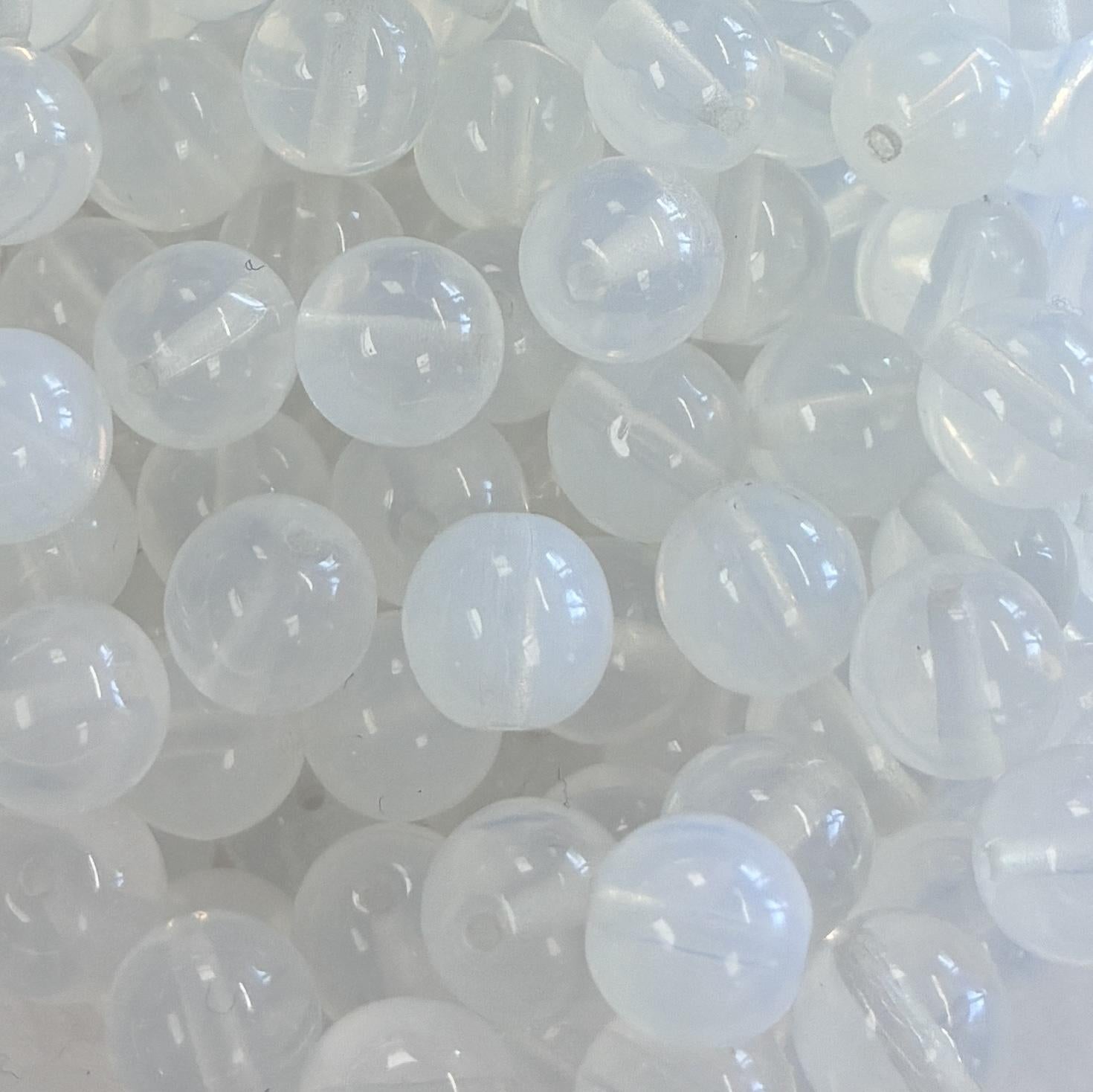 8MM White Opal Translucent Druk Ball