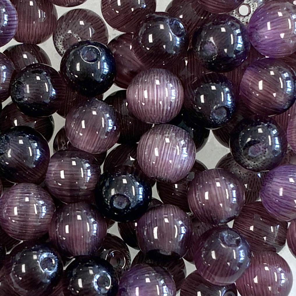 Amethyst 6MM Cat Eye Ball