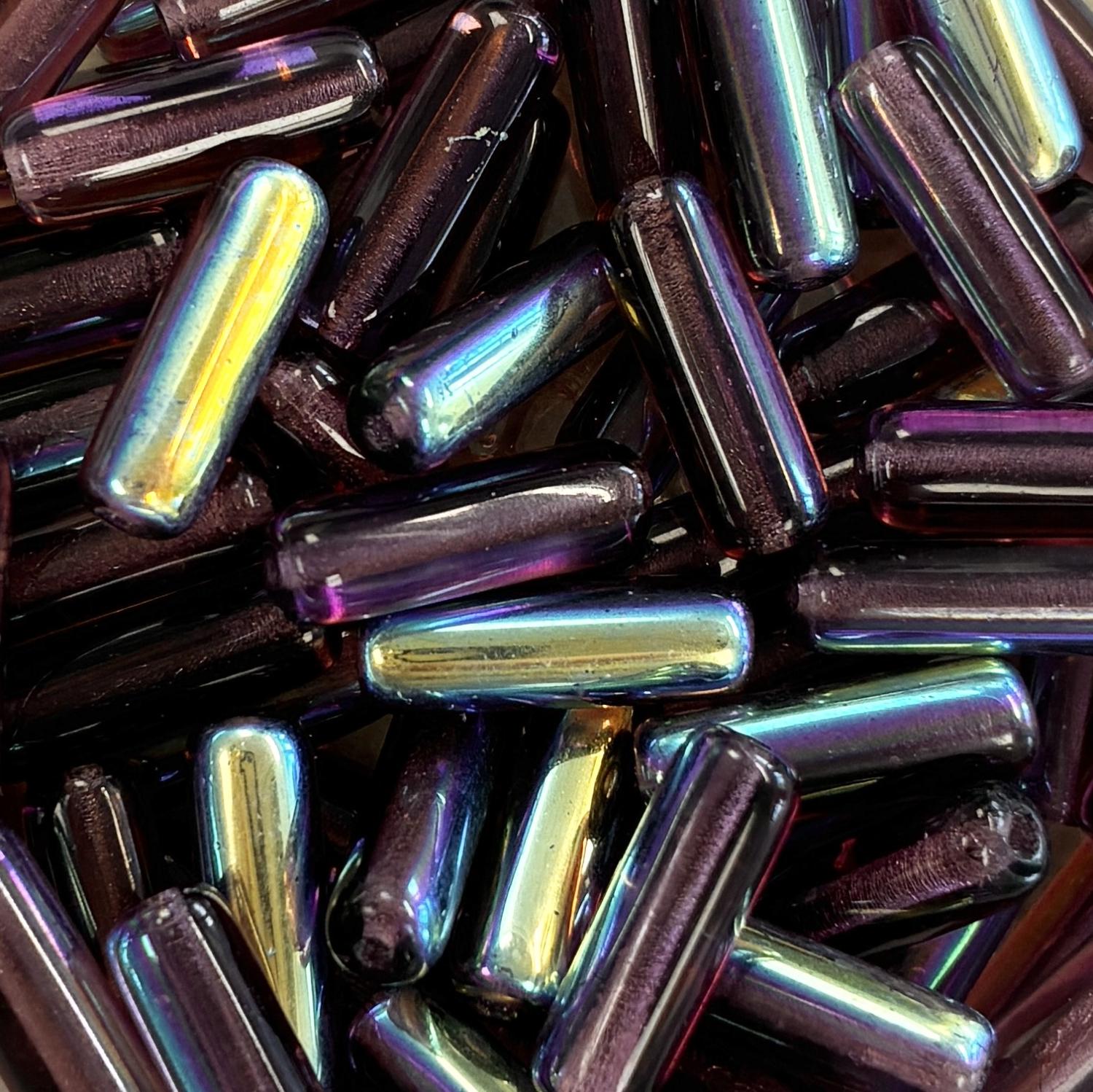 Amethyst AB 14x4MM Cylinder Tube