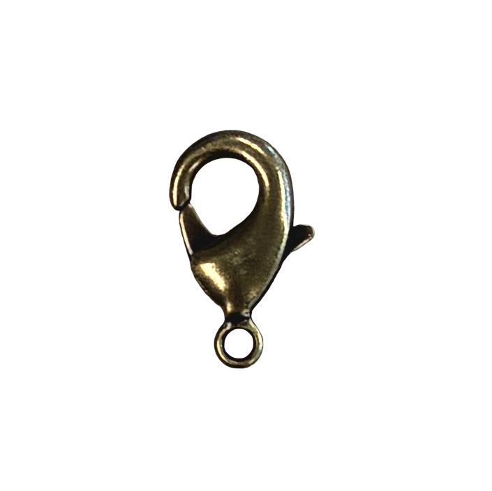 Antique Brass Plate 12x7MM Lobster Claw Clasp