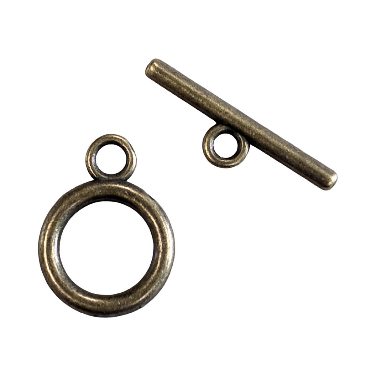 Antique Brass Plate 18MM Plain Toggle