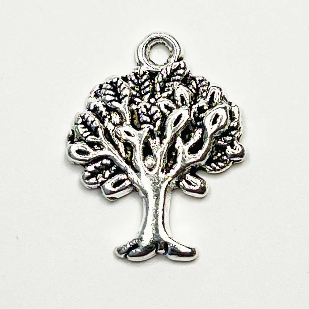 Antique Silver 21x16MM Tree