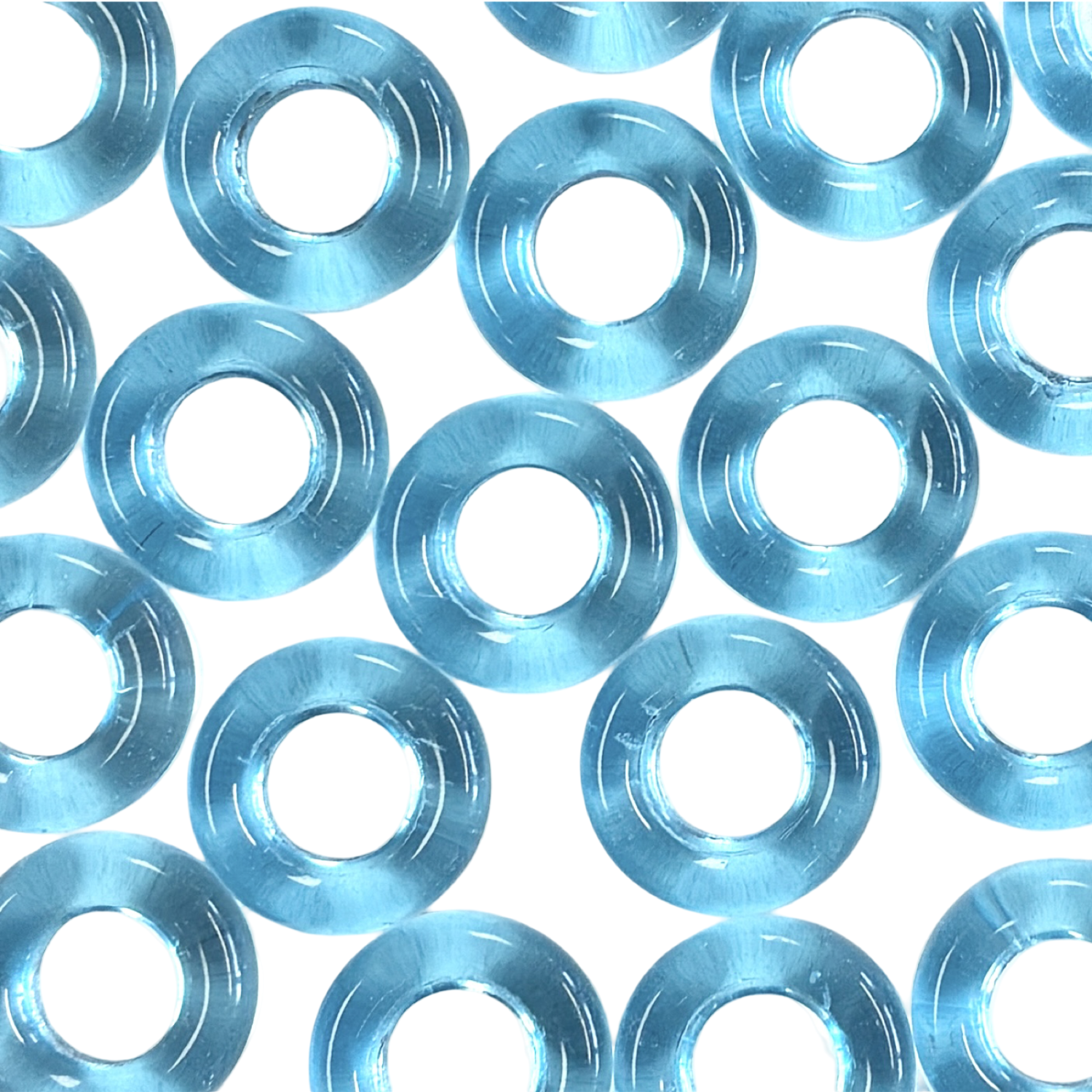 Aqua 14MM Donut Ring