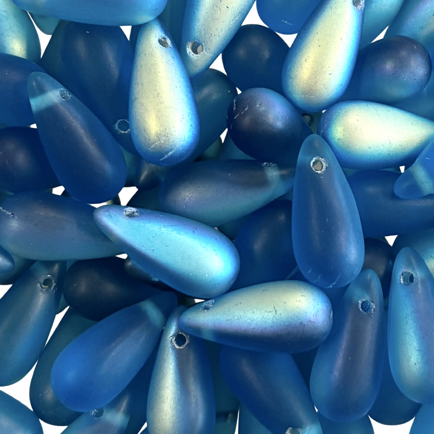 Aqua Matte AB 12x6MM Tear