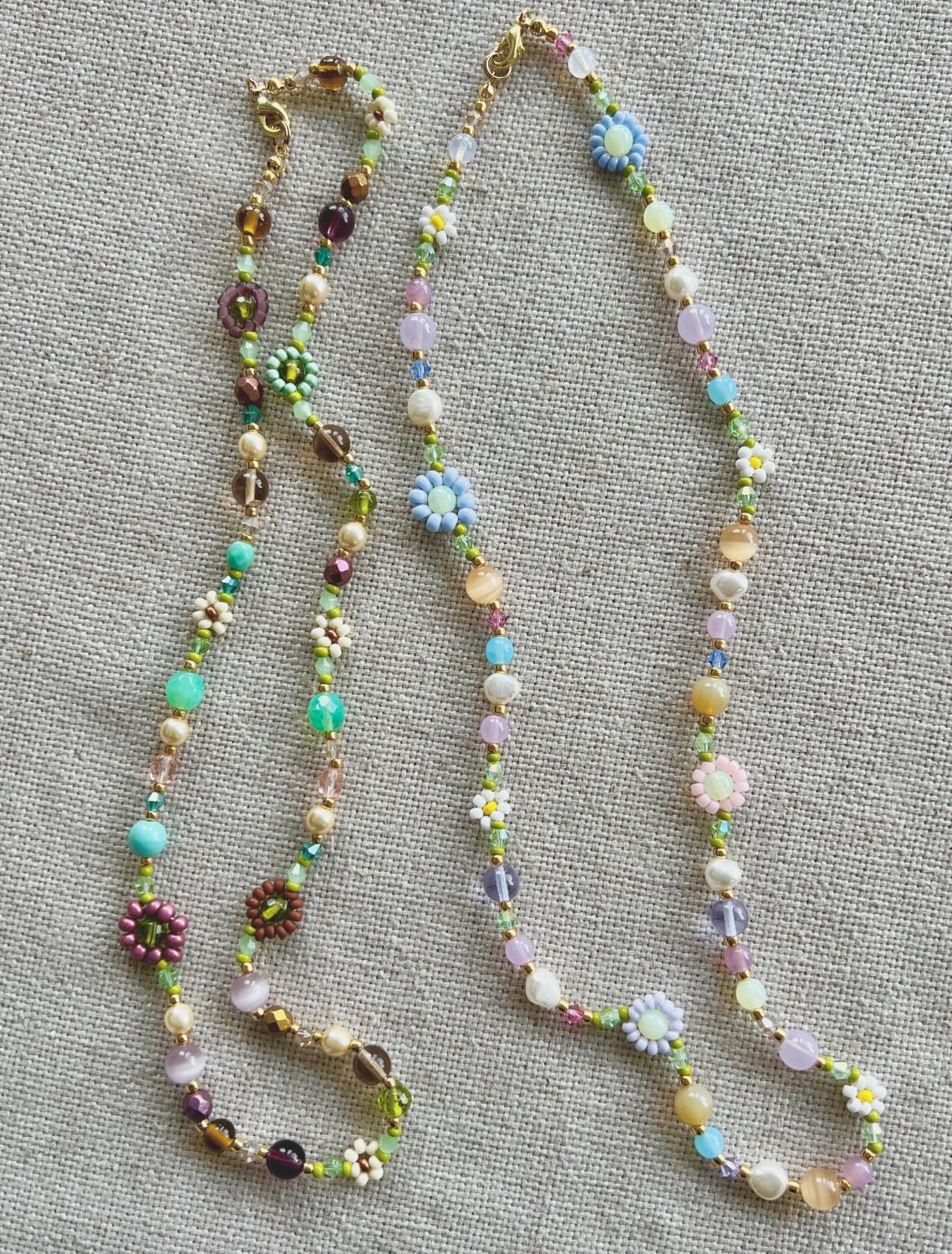 Spring Flower Necklace Class Saturday 03/8/2025 11am-1pm