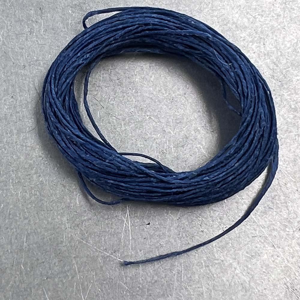Blue 4 Ply Waxed Linen Cord