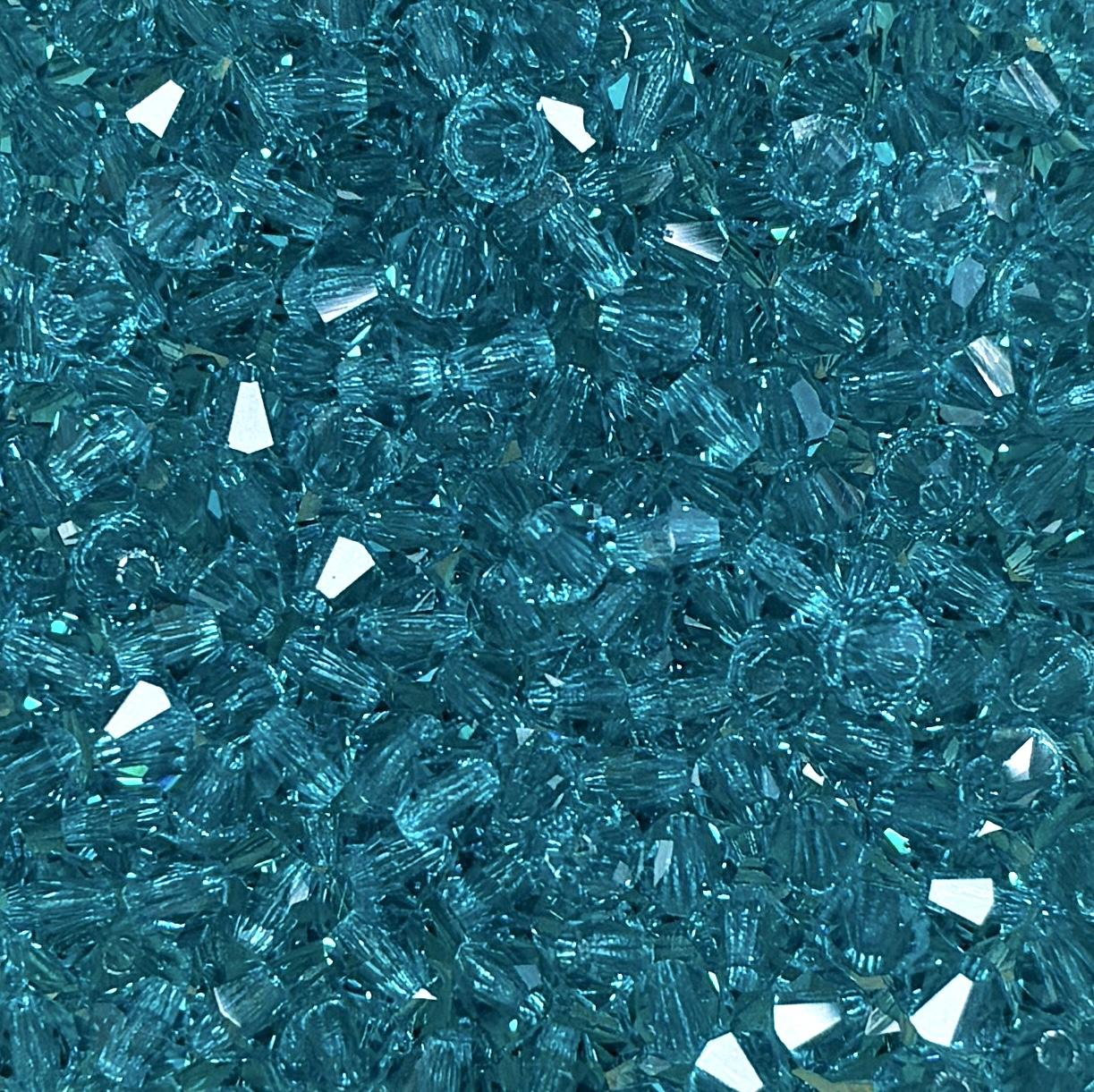Blue Zircon 4MM Preciosa Bicone