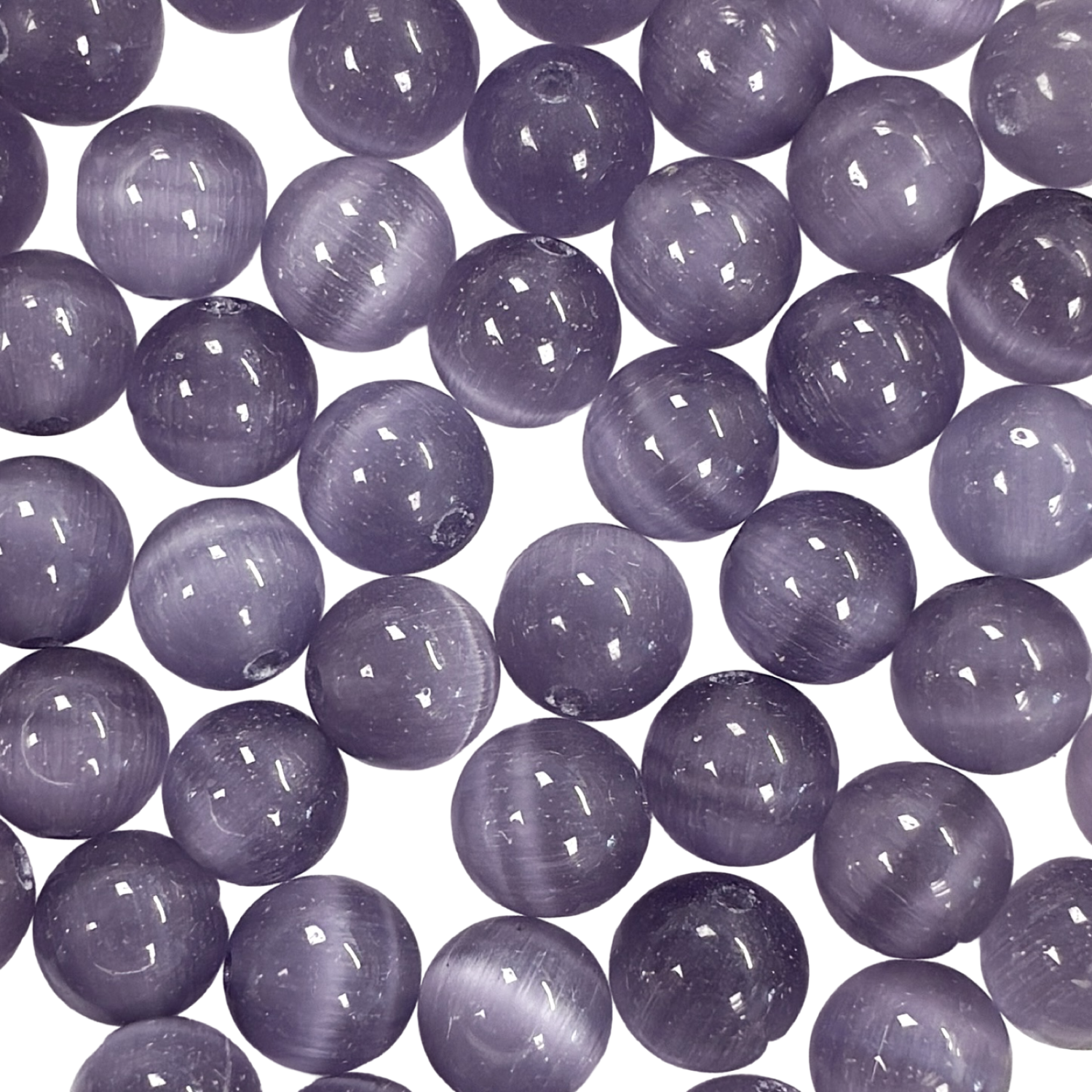 Cardinal Purple 8MM Cat Eye Ball