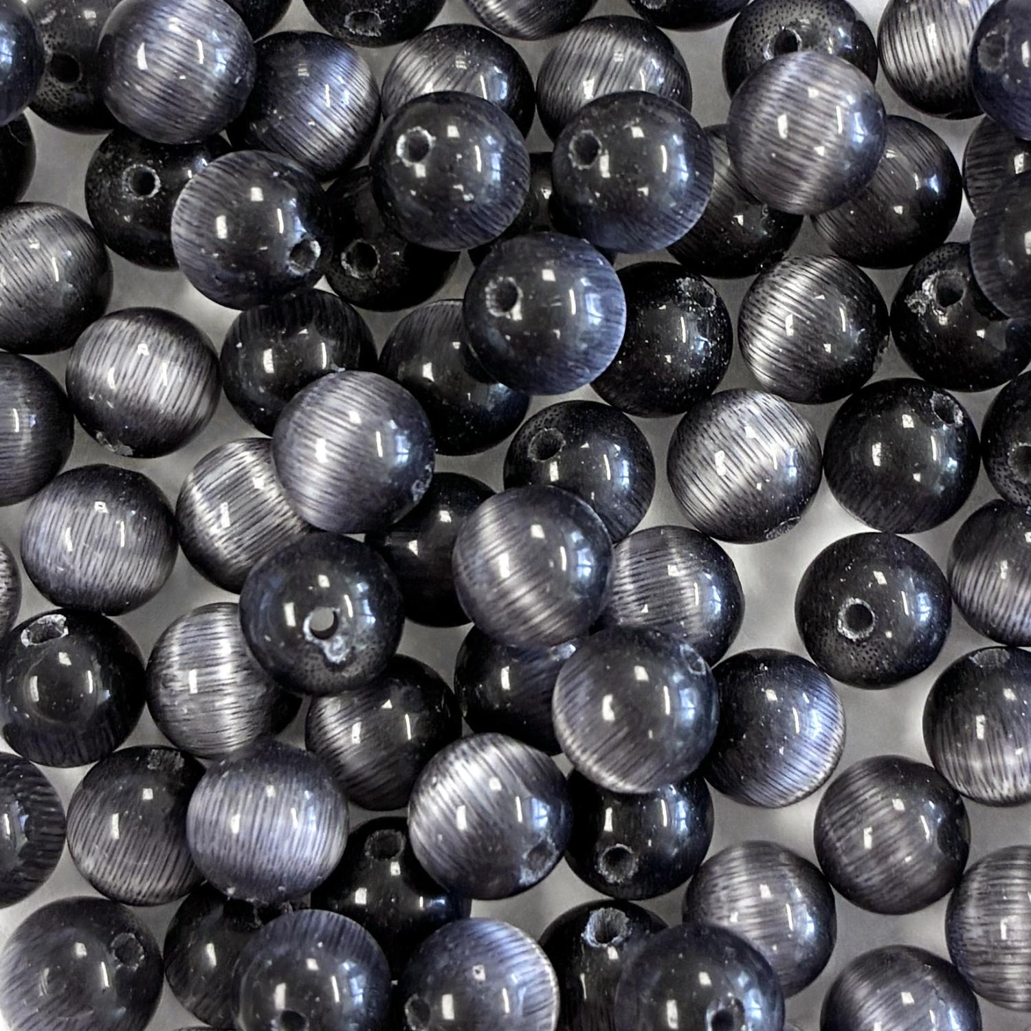 Charcoal 6MM Cat Eye Ball
