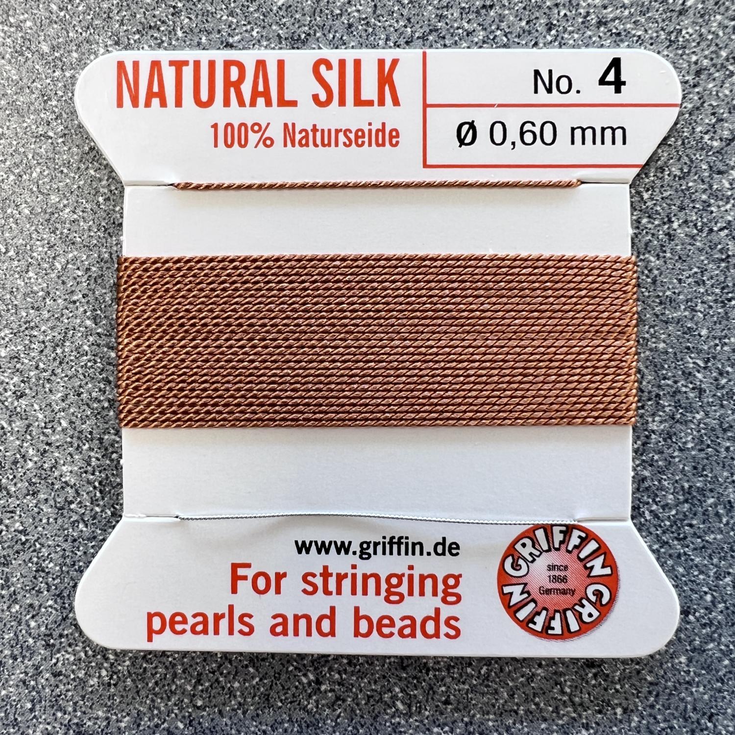 Cornelian Size 4 (.6MM) Griffin Silk Bead Cord With Flex Needle