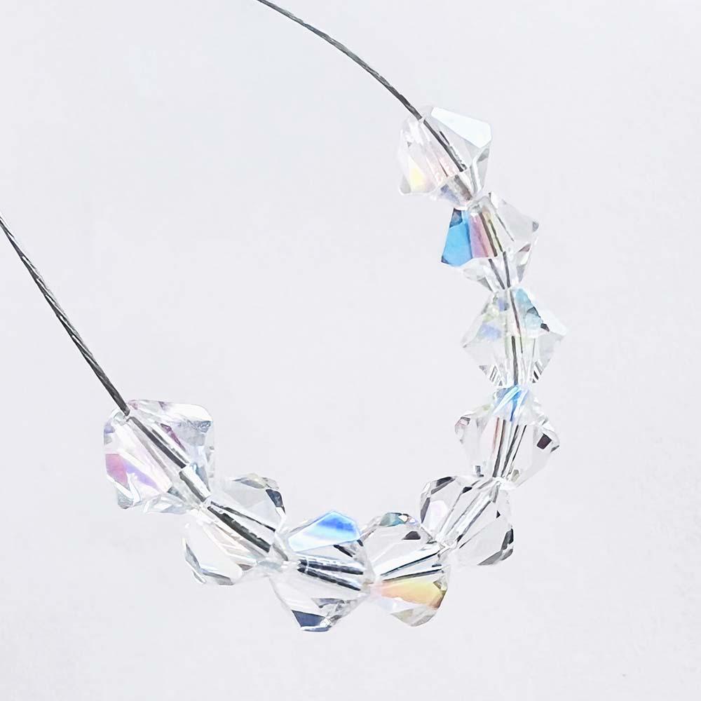 Crystal AB 6MM Preciosa Bicone