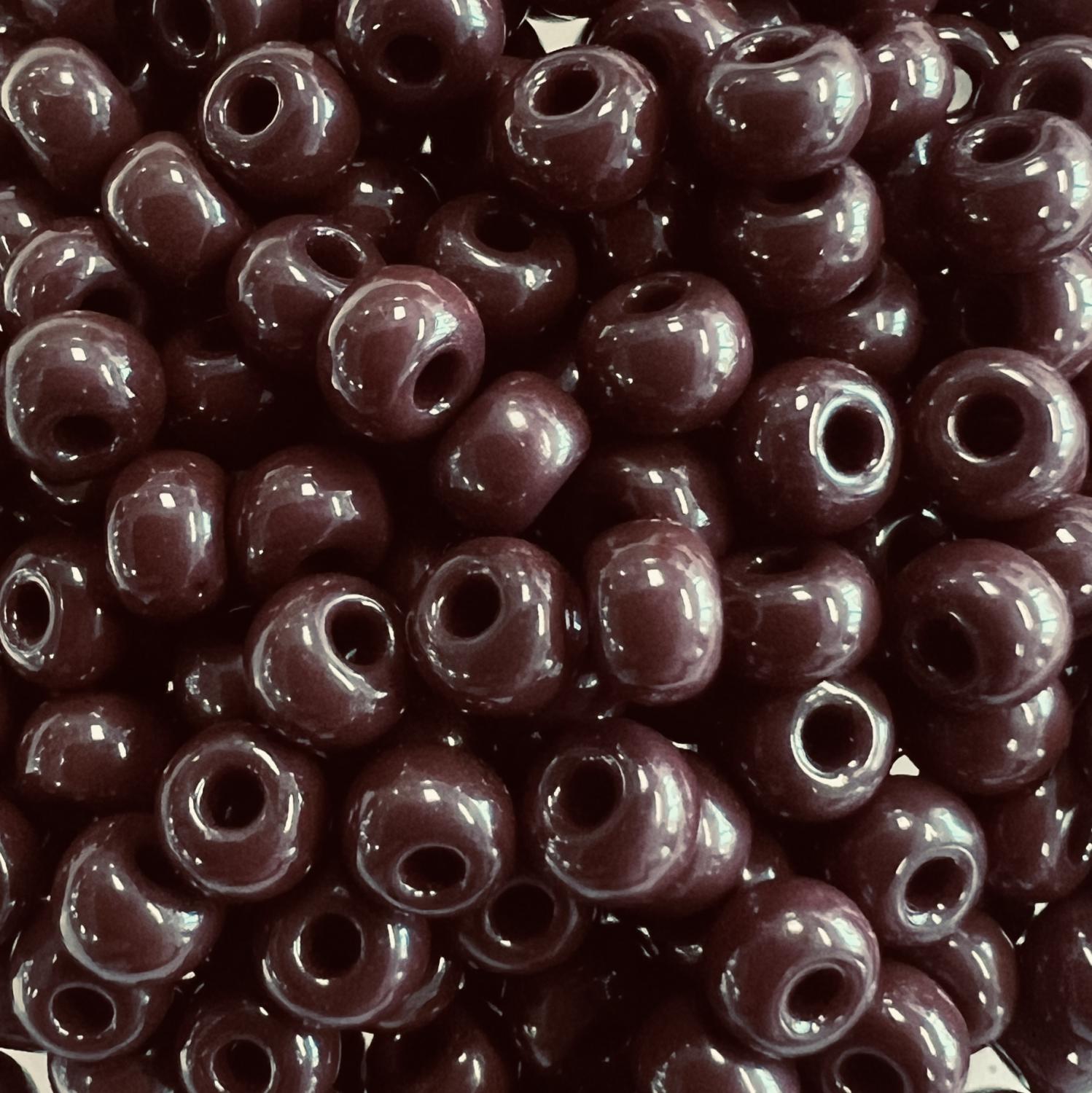 Dark Brown 6/0 Seed Bead