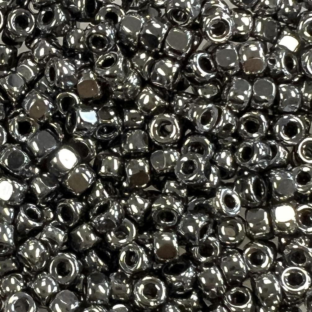 Dark Nickel Silver 6/0 Cut Matubo Seed Bead