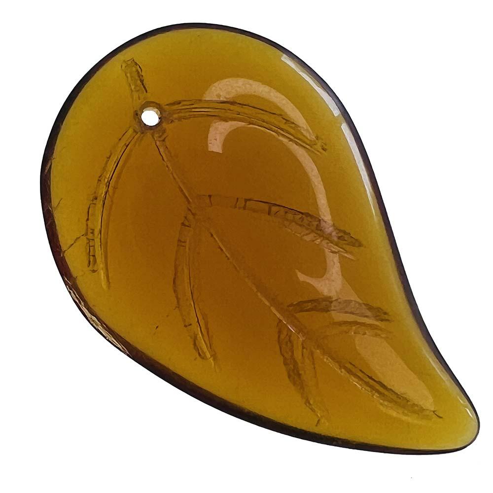 Dark Topaz Thick Leaf 33X21MM