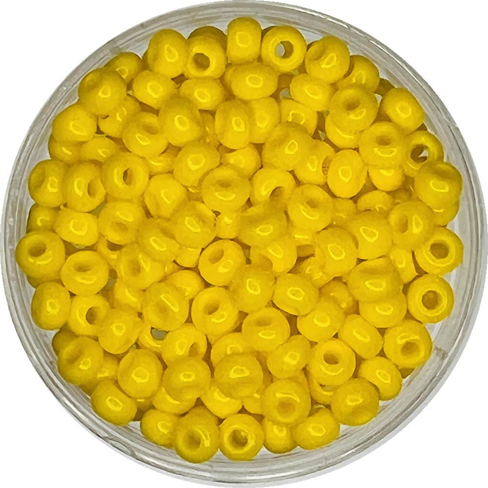 Dark Yellow 8/0 Seed Bead