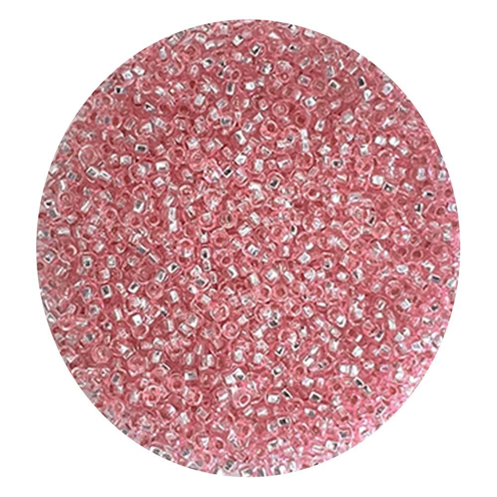 Dyed Pink Silver Lined 11/0 Seed Bead