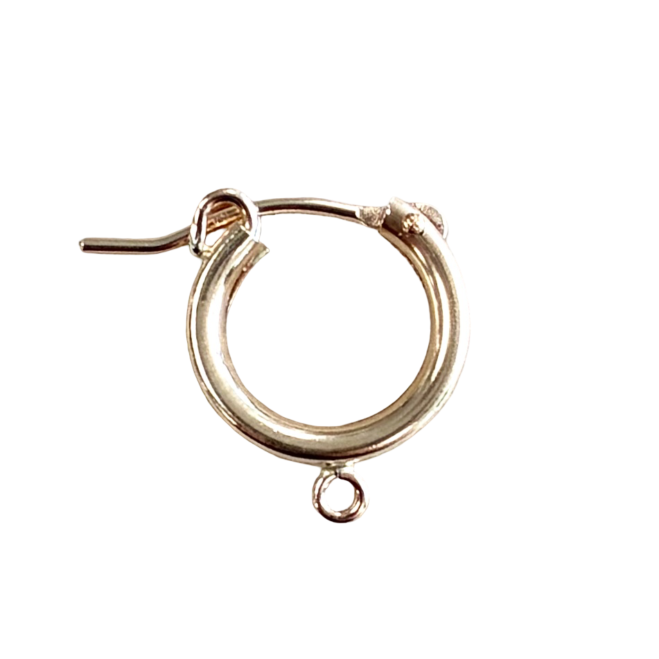 Gold Filled 13x2MM Hoop With Closed Hanging Loop