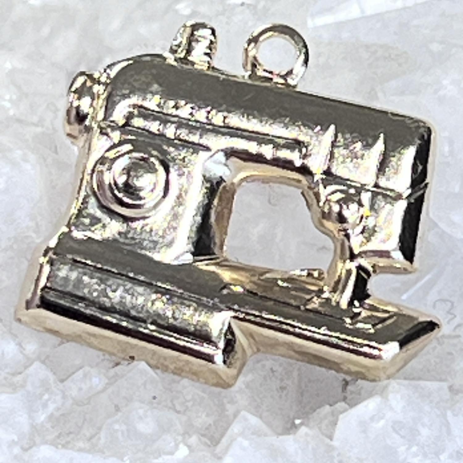 Gold Plate 15x17MM Sewing Machine