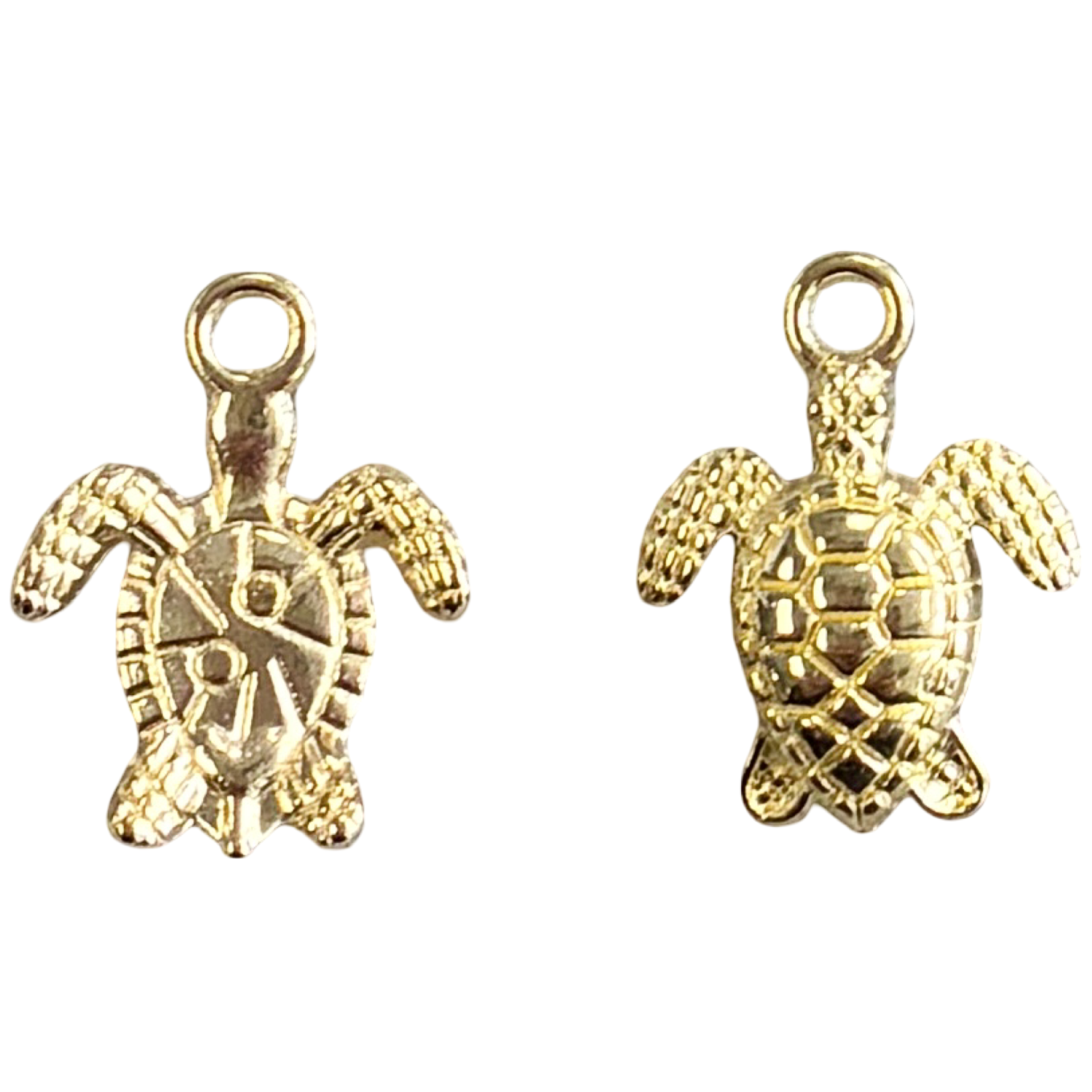 Gold Plate 16x12MM Turtle