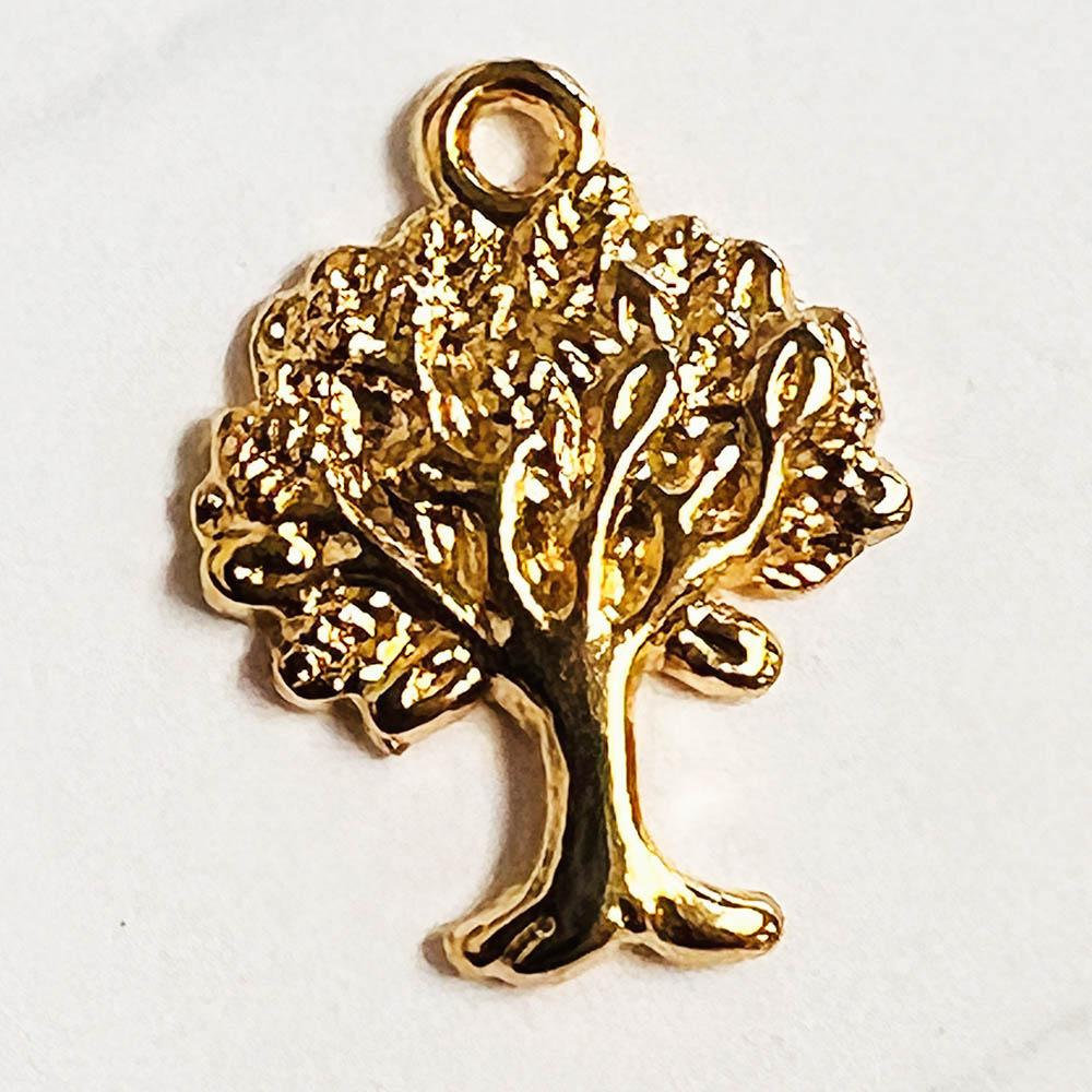 Gold Plate 21x16MM Tree