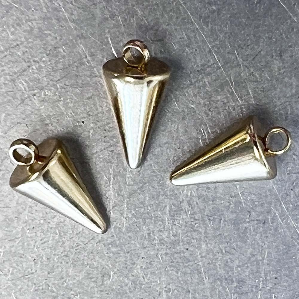 Gold Plate Stainless Steel 18x6MM Spike