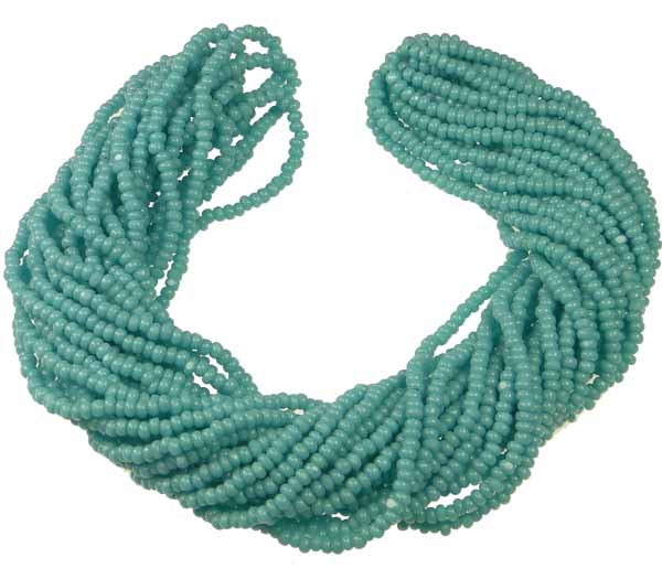 Green Turquoise 13/0 True Cut Charlotte Seed Bead