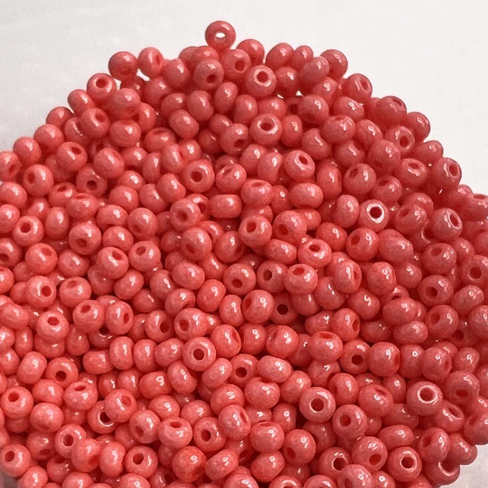 Watermelon Dyed 6/0 Seed Bead