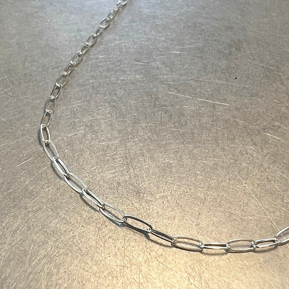 Sterling Silver 5x2MM Flat Cable Chain